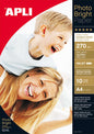 Apli Papel Fotografico Photobright Doble Cara A4 270g 10 Hojas