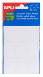 Apli Etiquetas Doble Frontal Blancas 22.0 x 32.0mm