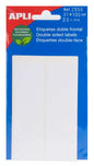 Apli Etiquetas Doble Frontal Blancas 31.0 x 100.0mm