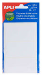 Apli Etiquetas Doble Frontal Blancas 34.0 x 67.0mm