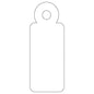 Apli Pack de 200 Etiquetas Colgantes con Hilo 13x34mm - Cartulina de 200 g/m² - Agujero Preperforado - Color Blanco