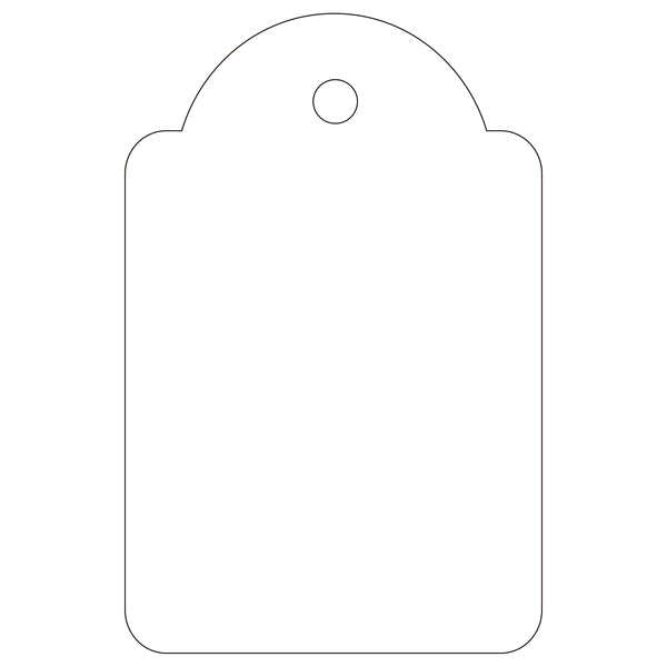 Apli Etiquetas Colgantes Blancas 28 x 43mm 100 U.