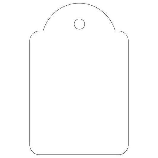 Apli Etiquetas Colgantes Blancas 28 x 43mm 100 U.