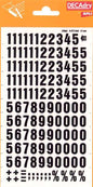 Apli Numeros Transferibles - 12mm - Facil Aplicacion - Negros Intensos - 133 Caracteres - Negro