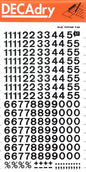 Apli Numeros Transferibles - 8mm - Facil Aplicacion - Negros Intensos - 204 Caracteres - Negro