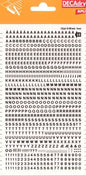 Apli Letras y Numeros Transferibles - 3mm de Tamaño - 795 Caracteres - Facil Aplicacion y Remocion - Negro