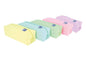 Oxford Kangoo Live & Go Estuche Cuadrado Grande - Material Esponjoso - Goma Elastica para unirlo al Cuaderno - Colores Surtidos Pastel - Cantidad: 5