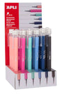 Apli Expositor Portaminas Soft Nordik 0.5mm - Colores Salmon, Rosa, Turquesa, Azul, Azul Marino y Ne