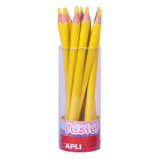 Apli Lapices Jumbo Pastel - Mina de 5mm - Forma Triangular para Niños - 10mm de Diametro - Pack de 1