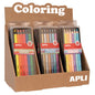 Apli Jumbo Set de Lapices - 5mm de Grosor - 12 Cajas Surtidas con 6 Lapices Cada Una - Fluo, Metal y