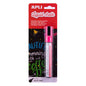 Apli Rotulador de Tiza Liquida Rosa - Punta Redonda de 5.5mm - Ideal para Pizarras, Plastico, Ventan