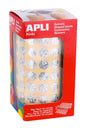Apli Gomets Redondos Holograficos - Tamaño Ø 10.5mm - Adhesivo Permanente - 5192 Gomets por Rollo - Ideal para Desarrollar Habilidades Infantiles