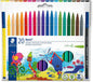 Staedtler 326 Pack de 20 Rotuladores Punta de Fibra - Trazo 1.0mm Aprox - Resistente a la Presion -