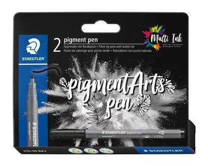 Staedtler 376 Pack de 2 Rotuladores Punta de Fibra Redonda - Ancho de Linea aprox. 1,0mm - Colores V