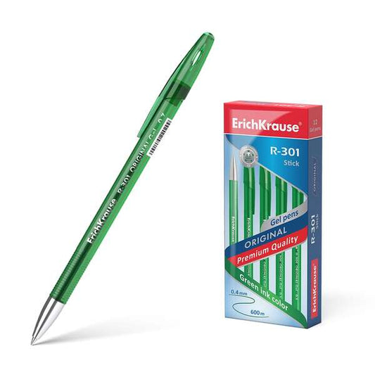 Erichkrause R-301 Original Boligrafo de Tinta de Gel - Punta 0.5mm - Trazo 0.4mm - Cuerpo Translucid