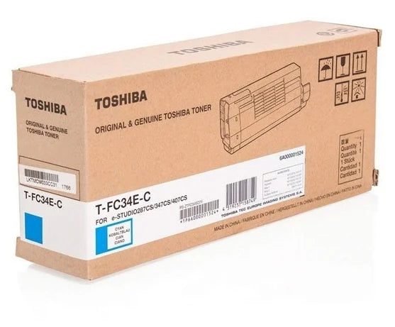 Toshiba T-FC34EC Cyan Cartucho de Toner Original - 6A000001809