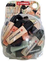 Stabilo Boss Naturecolors Expositor de 60 Marcadores - Trazo entre 2 y 5mm - Tinta con Base de Agua