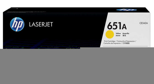 HP CE342A Amarillo Cartucho de Toner Original - 651A