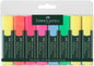 Faber-Castell Textliner 48 Pack de 8 Marcadores Fluorescentes - Punta Biselada - Trazo entre 1.2mm y