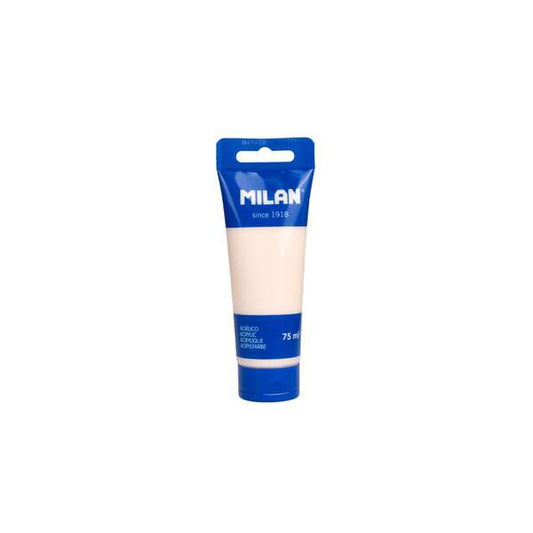 Milan Tubo de Pintura Acrilica 75ml - Pigmentos de Alta Calidad - Mezclable - Color Rosa Palido - Cantidad: 6