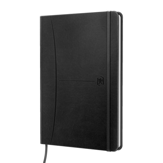 Oxford Signature Cuaderno Cosido Tapa Extradura A5 Liso 80 Hojas - Diseño Elegante y Profesional - Tamaño Practico A5 - Tapa Resistente Extradura - 80 Hojas Lisas de Alta Calidad - Cantidad: 5