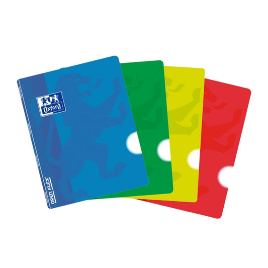 Oxford School Classic Openflex A5 - Tapa de Plastico - Libreta Grapada - Liso - 48 Hojas - Colores Surtidos - Cantidad: 10