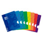 Oxford School Openflex A4 Libreta Grapada - Tapa de Plastico Resistente - 48 Hojas Lisas - Formato A4 - Colores Surtidos - Cantidad: 10