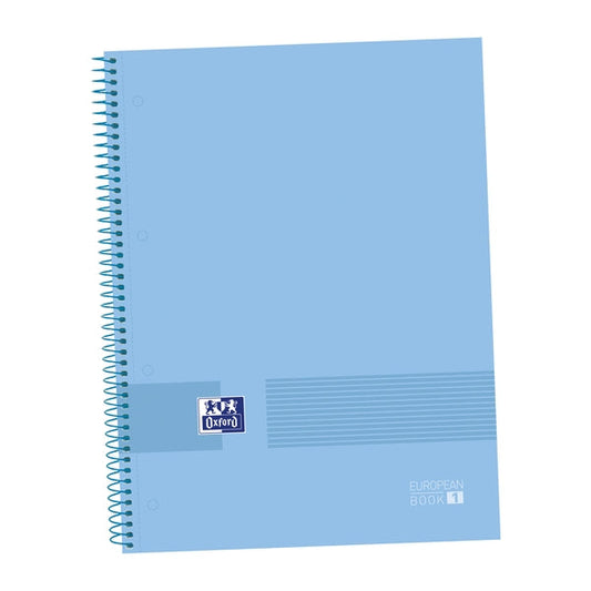 Oxford & You A4+ Europeanbook Tapa Extradura - Cuaderno de 80 Hojas - Tamaño A4+ - Color Azul - Cantidad: 5