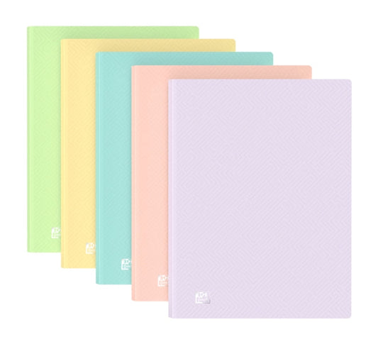 Oxford A4 40F PP TR Past St - Cuaderno de Notas con Tapa Dura - Tamaño A4 - 40 Hojas - Papel Resistente - Diseño Moderno - Cantidad: 10