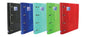 Oxford Europeanbinder Classic A4+ Carpeta de Anillas con Recambio 1 Linea - Tapa Extradura - Cierre con Goma Elastica - Colores Surtidos - Cantidad: 10