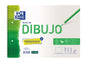 Oxford Dibujo Escolar Bloc Espiral Dibujo A4+ - Tapa Blanda/Contratapa Rigida - 20 Hojas 130gr - con Recuadro y 2 Taladros - Cantidad: 5