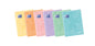 Oxford Easybook A4 Libreta Grapada - Tapa de Plastico Resistente - 48 Hojas con Margen - Cuadricula 4x4 - Diseño en Tonos Pastel - Cantidad: 10