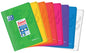 Oxford Easybook A4 Libreta Grapada - Tapa de Plastico Resistente - Cuadricula 5x5 con 2 Margenes - 48 Hojas de Papel de Alta Calidad - Colores Surtidos - Cantidad: 10
