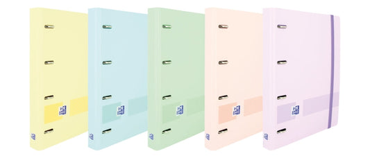 Oxford Ebind Oxfl&G Cuaderno A5+ Tapa Pastel+R5 Puntos Pastel - Papel de Alta Calidad - Tamaño A5+ - Tapa Resistente - Diseño de Puntos Pastel - Cantidad: 5