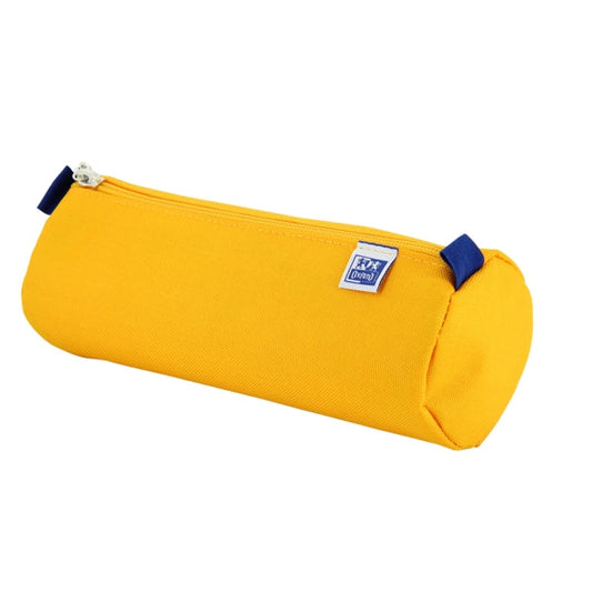 Oxford Kangoo Kids Estuche Redondo Grande - Resistente Poliester - Color Amarillo - Cantidad: 5