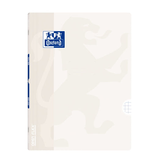 Oxford Libreta Grapada Openflex A4 - Tapa de Plastico Resistente - Grapada para Mayor Durabilidad - 4x4 con Margen para Organizar tus Notas - 48 Hojas de Papel Blanco de Alta Calidad - Cantidad: 10