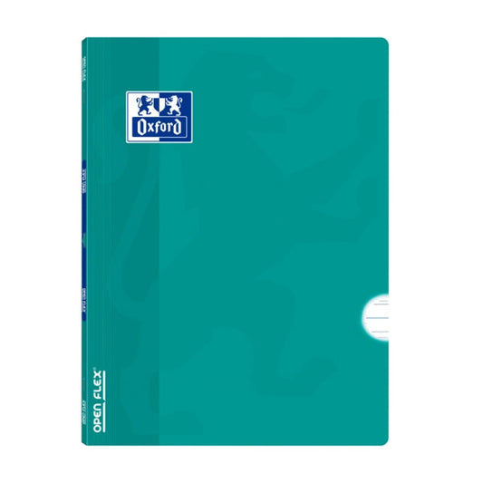 Oxford Libreta Grapada Openflex A4 - Tapa de Plastico Resistente - Grapada para Mayor Durabilidad - Pauta 3.5 con Margen para Organizacion - 48 Hojas de Papel de Alta Calidad - Cantidad: 10