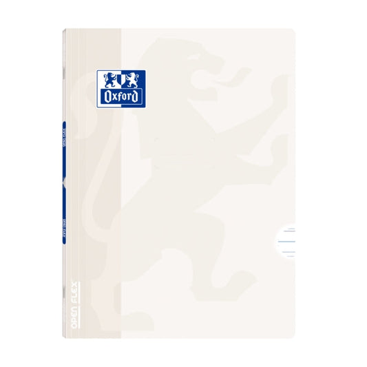 Oxford Libreta Grapada Openflex A4 - Tapa de Plastico Resistente - Grapada para Mayor Durabilidad - Pauta 3.5 con Margen para una Escritura Ordenada - 48 Hojas de Papel Blanco de Alta Calidad - Cantidad: 10