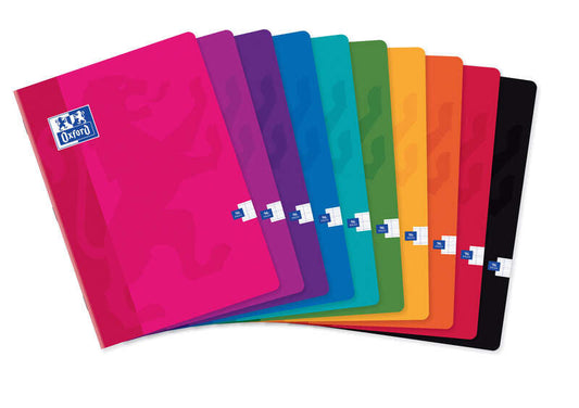 Oxford Libreta Grapada Tapa Blanda Classic A4 Seyes con Margen - Papel de Alta Calidad - Cuadriculado Seyes - Tamaño A4 - Ideal para Estudiantes