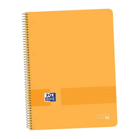 Oxford Live&Go A4+ Cuaderno de Plastico - Tapa Resistente - Formato A4+ - 80 Hojas Cuadriculadas 5x5 - Cantidad: 5