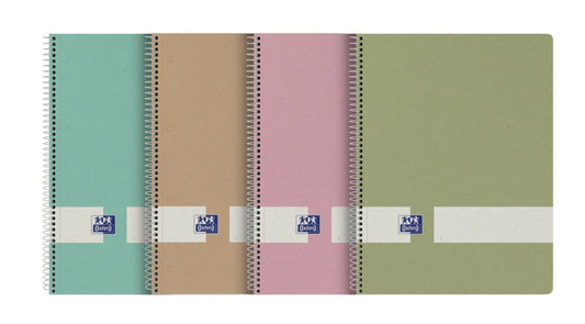 Oxford Nature Europeanbook A4+ Tapa Dura - 80 Hojas - 1 Linea - 2 Margenes - Cantidad: 5