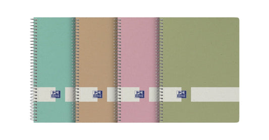 Oxford Nature Europeanbook A5+ Tapa Dura 5x5 80 Hojas - Tapa Dura Resistente - Formato A5+ - Cuadricula de 5x5 - 80 Hojas - Cantidad: 5