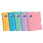 Oxford School Classic A4+ Europeanbook Spiralflex - Tapa de Plastico Resistente - 50 Hojas de Papel de Alta Calidad - 1 Linea para Escribir - Colores Surtidos - Cantidad: 5
