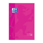 Oxford School Classic Cuaderno de Recambio - Tamaño A4 - Tapa Blanda - Encolado - Cuadricula 5x5 - 80 Hojas - Color Fucsia - Cantidad: 5