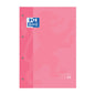 Oxford School Classic Cuaderno de Recambio - Tamaño A4 - Tapa Blanda - Encolado - Cuadricula 5x5 - 80 Hojas - Color Rosa Chicle - Cantidad: 5