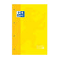 Oxford School Classic Cuaderno de Recambio A4 - Tapa Blanda - Encolado - 80 Hojas - Cuadricula 5x5 - Color Amarillo - Cantidad: 5