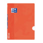 Oxford School Classic Openflex A4 - Tapa de Plastico Resistente - Libreta Grapada 4x4 con Margen - 48 Hojas de Papel de Alta Calidad - Color Naranja