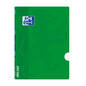 Oxford School Classic Openflex A4 - Tapa de Plastico Resistente - Libreta Grapada 4x4 con Margen - 48 Hojas de Papel de Alta Calidad - Color Verde