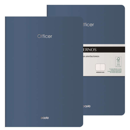 Dohe Cuadernos de Cartulina de Colores - 300gr - Estampacion en Portada - Puntas Redondeadas - Lomo Redondo - Encuadernacion Cosida - 40 Hojas Lisas - Papel Ahuesado 90gr - Retractilados en 2 Unidades - Cantidad: 2