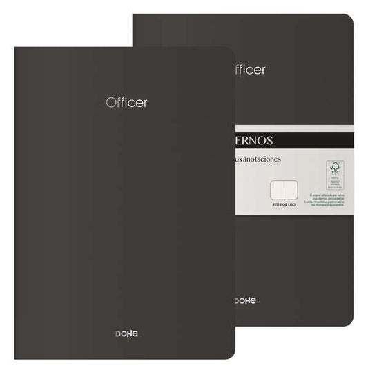 Dohe Cuadernos de Cartulina de Colores - 300gr - Estampacion en Portada - Puntas Redondeadas - Lomo Redondo - Rencuadernacion Cosida - 40 Hojas Lisas - Papel Ahuesado 90gr - Retractilados en 2 Unidades - Cantidad: 2